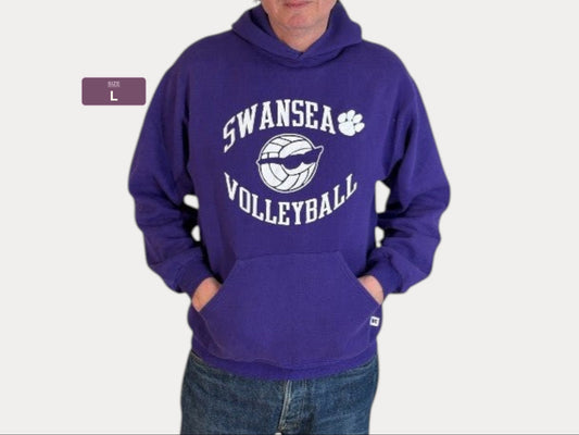 Size L Hooded Swansea Volleyball Made In USA