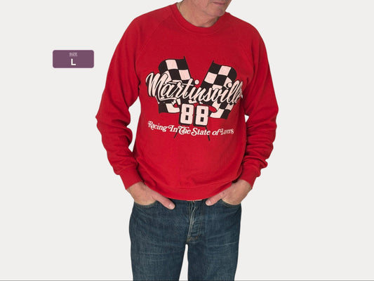 Size L 80s Crew Sweat Martinsville Made in USA