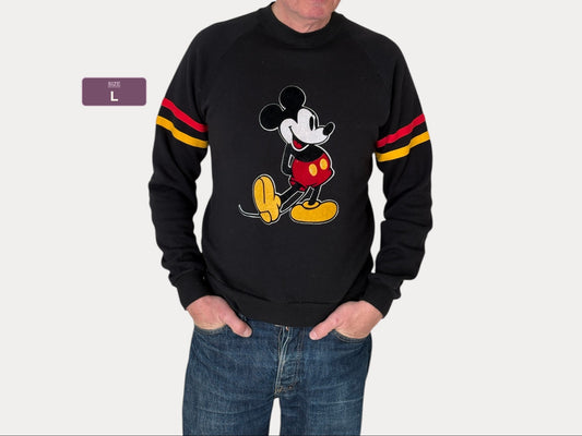 Size L Crew Neck Mickey Mouse Made in USA By Disney