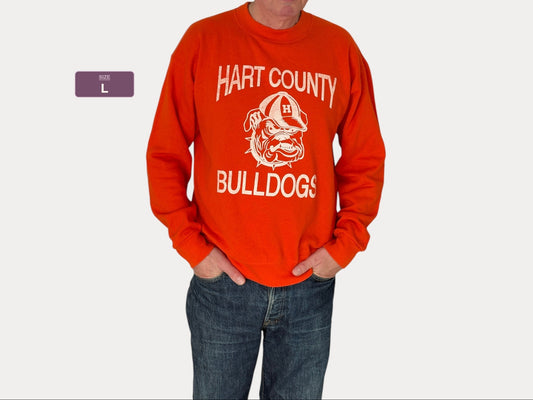 Size L Crew Neck Hart County Bulldogs Made In USA By Platinum Sweats