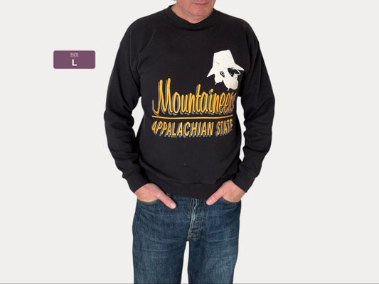 Size L Crew Neck Mountaineers Appalachian Made In USA By Tulex