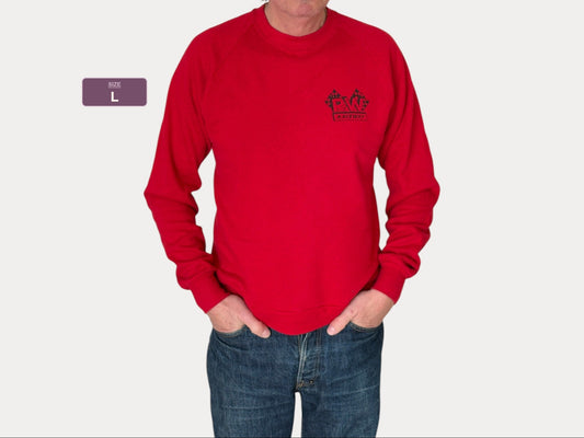 Size L 90s Crew Neck Raceway Made In USA By Jerzees