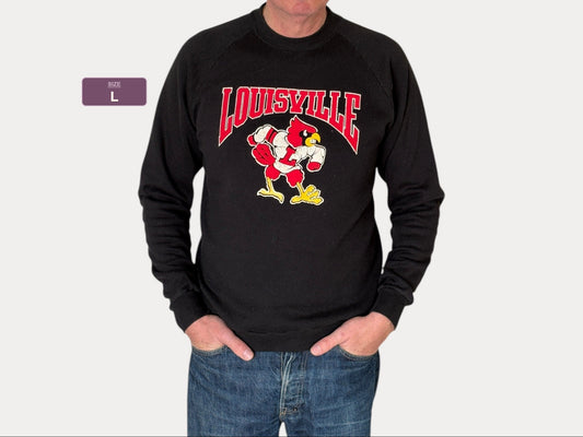 Size L Crew Neck Louisville Made in USA By Jerzees