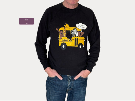 Size L School Bus 80s Made in USA By Lee