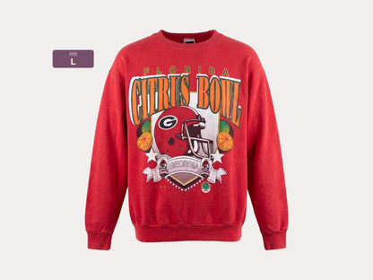 Large. 1993 Florida Citrus Bowl NFL Georgia Vintage Sweatshirt by Tultex  Made In USA