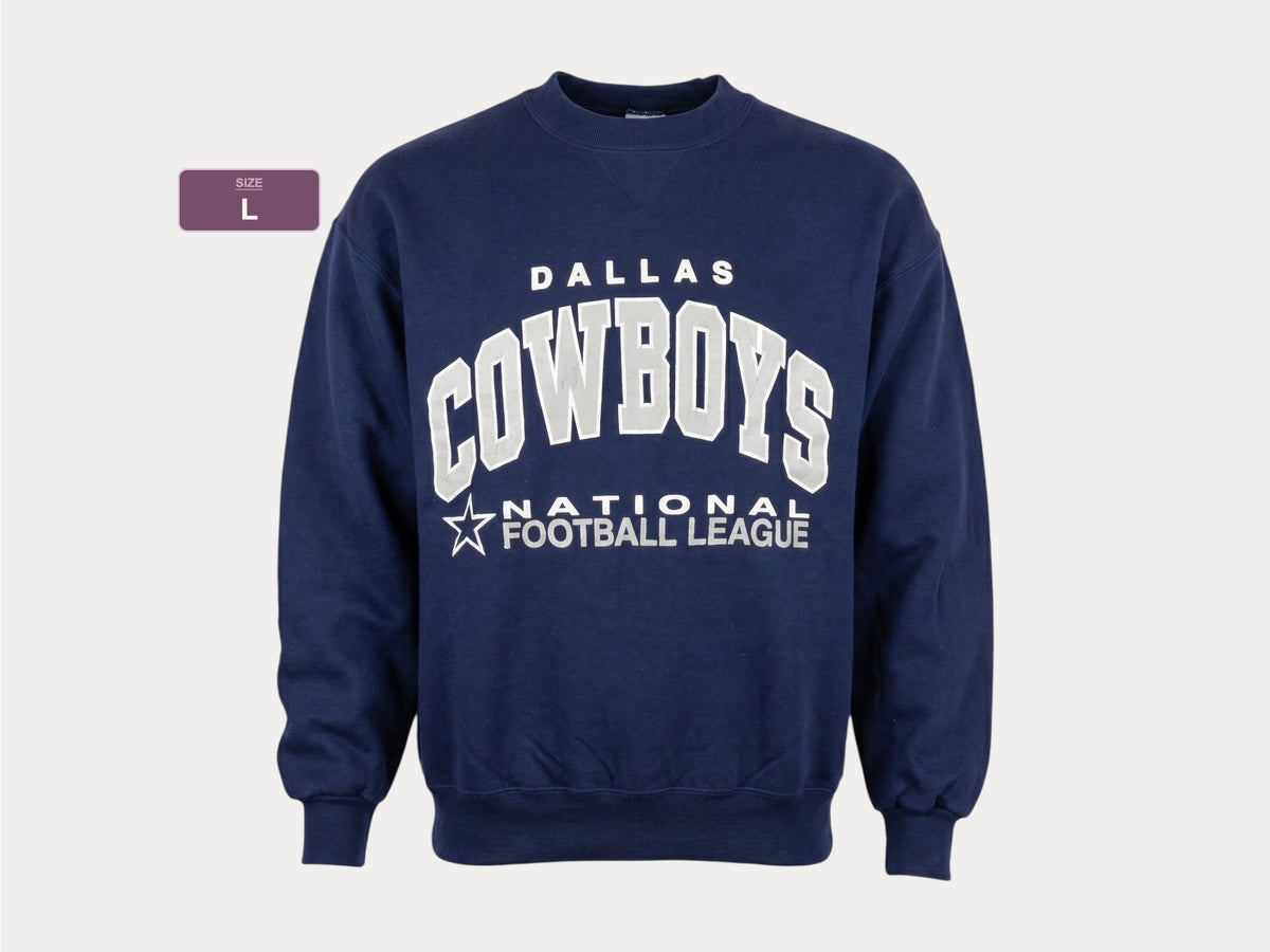 Size L. Made In USA 90s Dallas Cowboys NFL Vintage Sweatshirt by Russell
