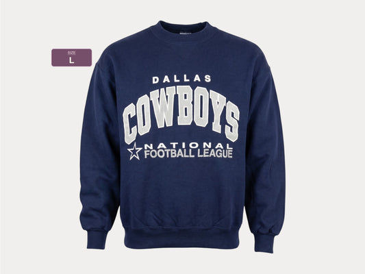 Size L. Made In USA 90s Dallas Cowboys NFL Vintage Sweatshirt by Russell