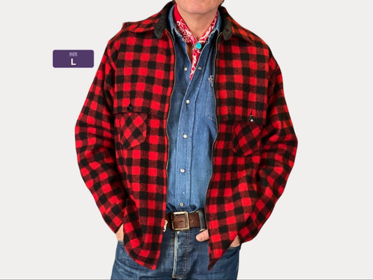 Vintage Johnson Buffalo Wool Jacket USA | AJ357 Studio