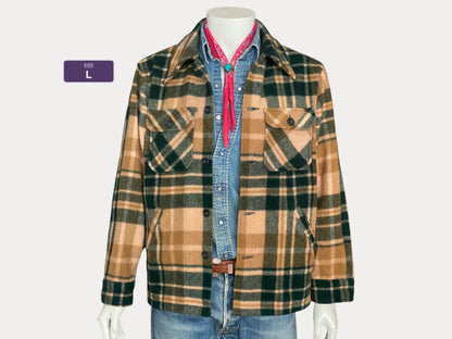size Large. LL Bean wool Vintage jacket Made in USA
