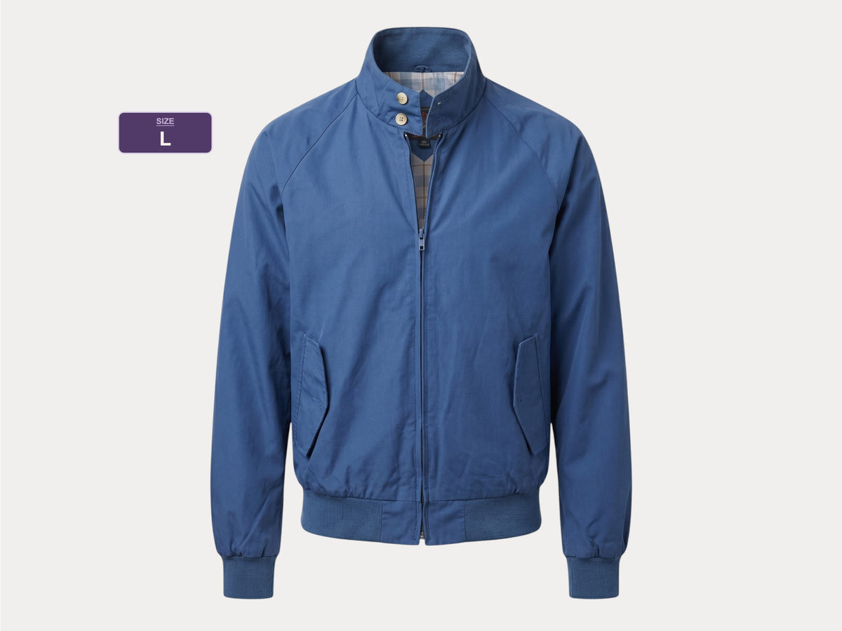 Size Large. Vintage 90s Cotton Zipper Jacket – Classic Casual wear Style in USA