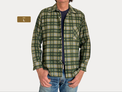 Large Vintage 90s Flannel Shirt | Classic Retro Style | USA Vintage BCN