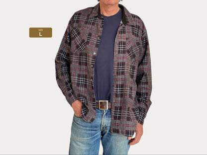 Large Vintage 90s Flannel Shirt | Classic Retro Style | USA Vintage BCN