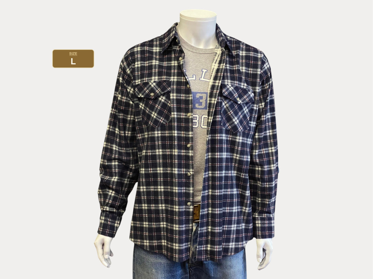 Size L Vintage 90s Flannel Shirt | Retro Fashion Staple