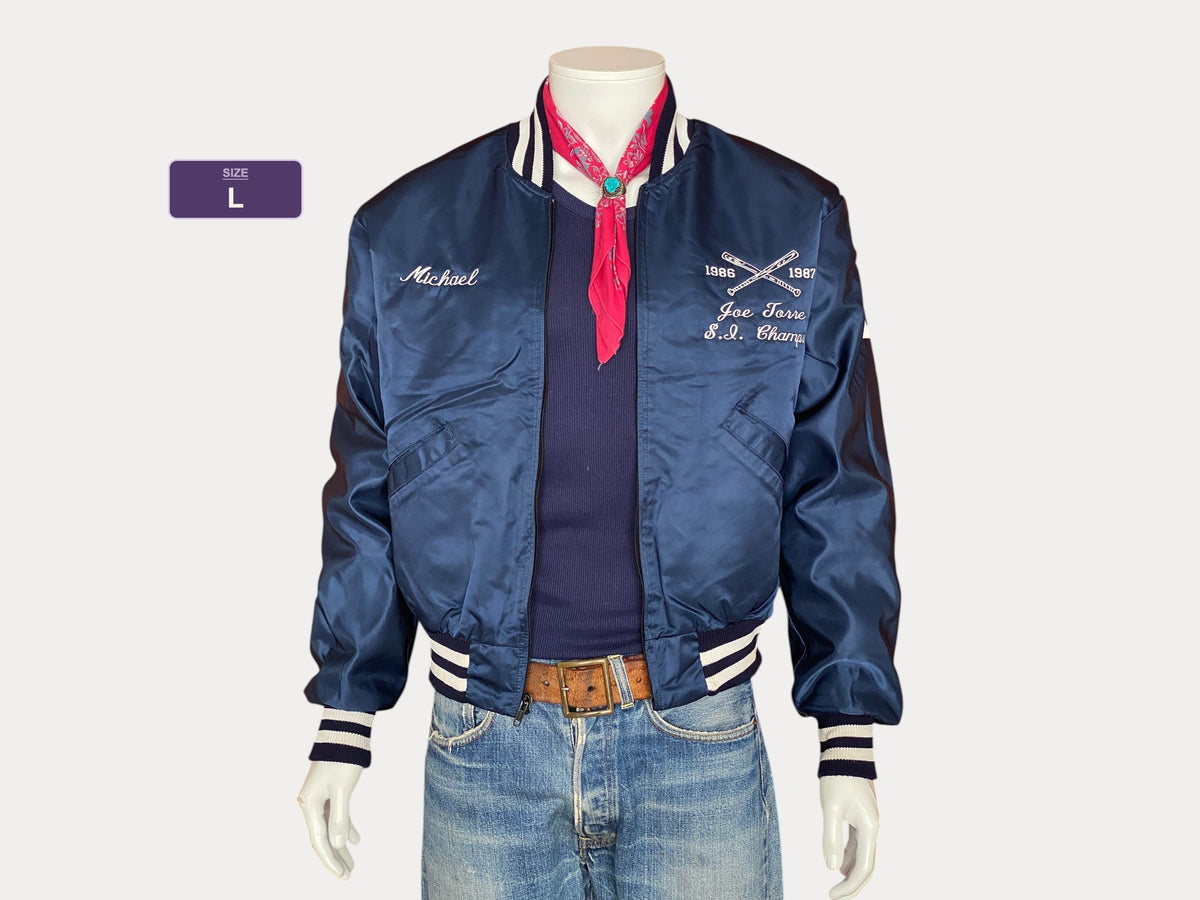 Vintage 1987 Baseball Satin Jacket - Size L | Made in USA Authenticity-AJ357 Studio