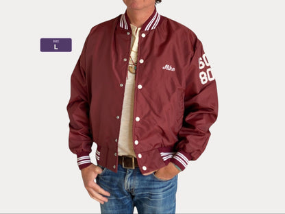 Large. 1991 Vintage Nylon track jacket / Varsity. Made in USA-AJ357 Studio