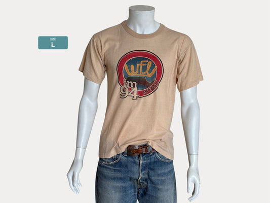 Size Large. Vintage 1980s FM Radio T-Shirt