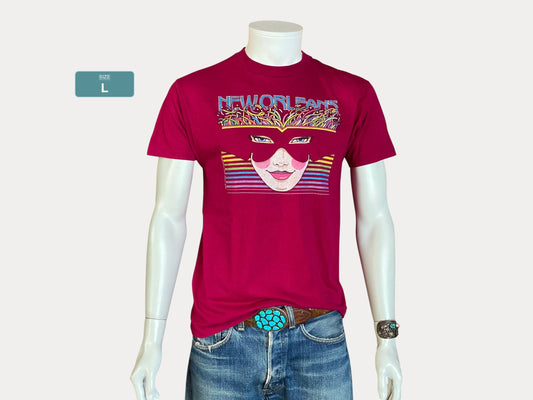 Size L Vintage 80s New Orleans T-Shirt | Made in USA by Hanes
