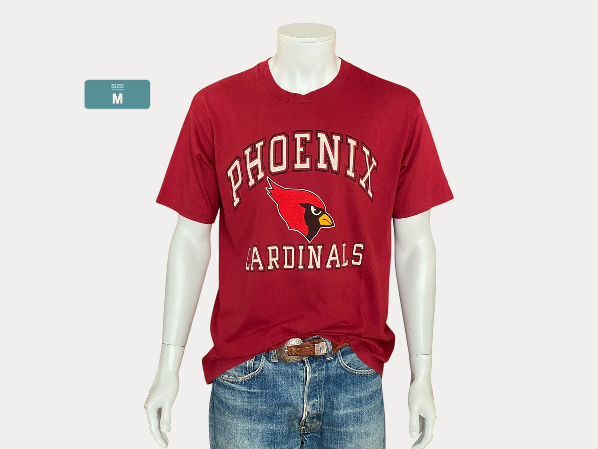 Med. Vintage 50/50 cotton 80s Phenix Cardinal T-shirt Made In USA