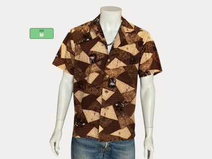 Vintage 60s Hawaiian Thin Cotton Shirt | Medium
