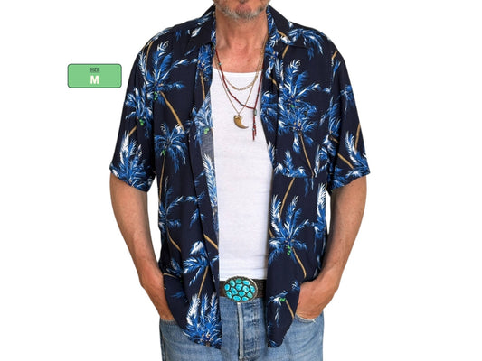Vintage 90s Hawaiian Rayon Shirt by Puritan | Size Medium