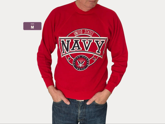 Size M Crew Sweat United States Navy Made in USA