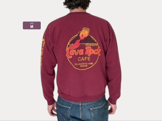 Cafe Rock Crewneck | Vintage Sweatshirt Size M