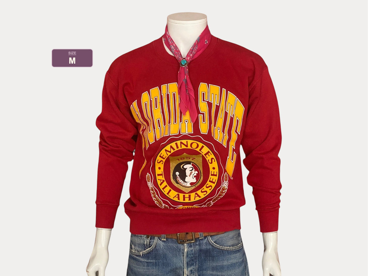Size Med. Made In USA Florida State Seminoles 90s vintage sweatshirt made by Nutmeg