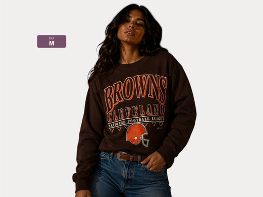 Med. Vintage 1992 Cleveland Browns sweatshirt Made In USA