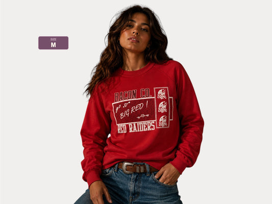 Med. 80s Vintage Red Raiders sweatshirt Made In USA