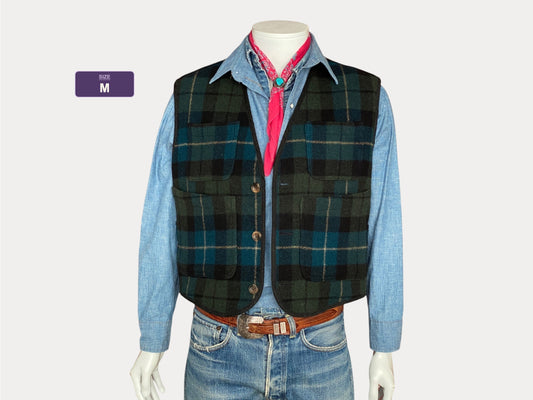 Size Med. Woolrich Vintage wool vest made in USA.