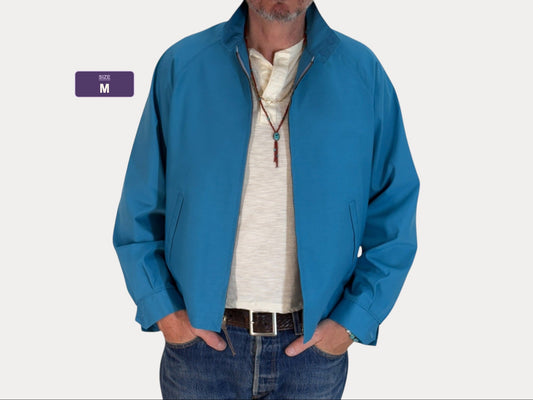 Size Med , 70s Towncraft Vintage Lightweight Cotton-Blend Zip Jacket