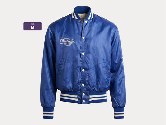 Size Med. Vintage 80s Satin Jacket Made In USA