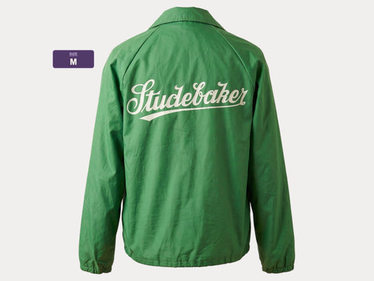 Size Med. Vintage 80s Green windbreaker Made in USA