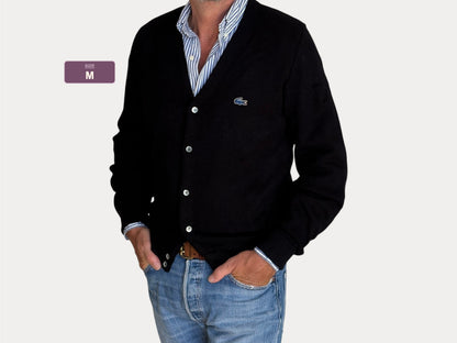 Vintage Izod Lacoste Knit Cardigan — Medium