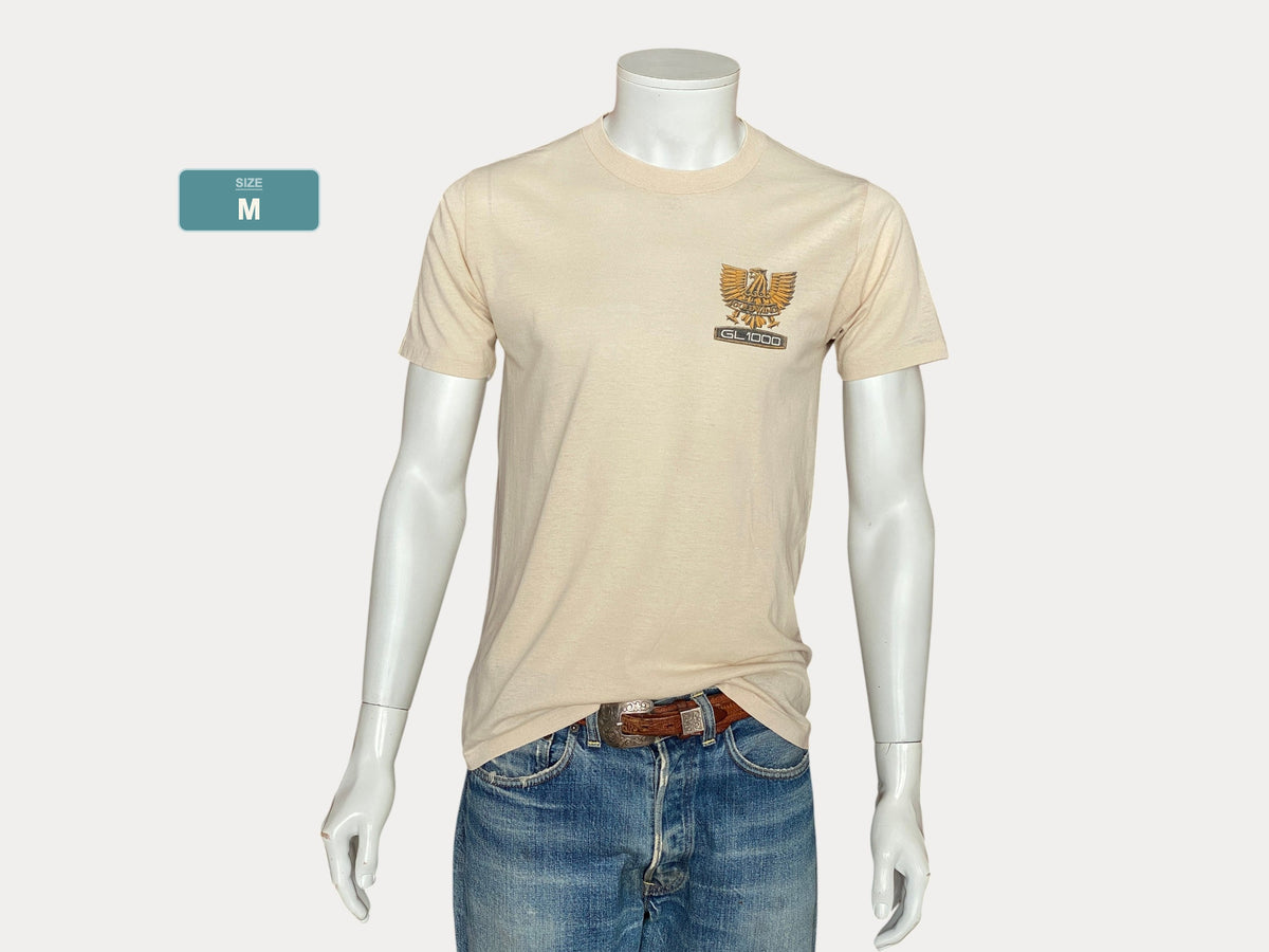 T-shirt Honda vintage années 80 – Taille M | Fabriqué aux États-Unis | Style motard rétro