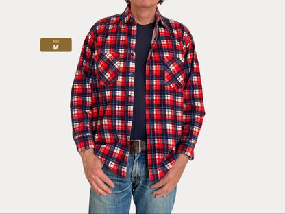 Camisa de franela vintage mediana | Retro clásica
