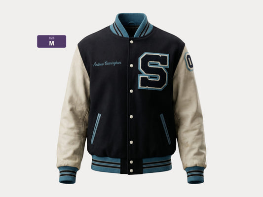 Size Med. Vintage varsity style jacket Made in Canada