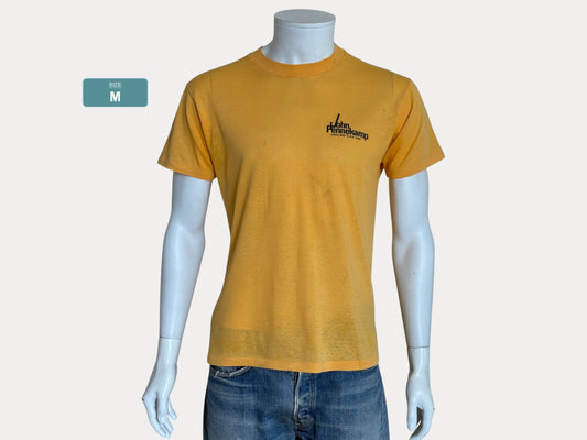 Vintage Single Stitch 1979 French Reef tee – bold scuba diving graphic with tropical retro flair. Large