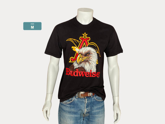 XL. Vintage 50/50 cotton 80s Budweiser T shirt Made In USA