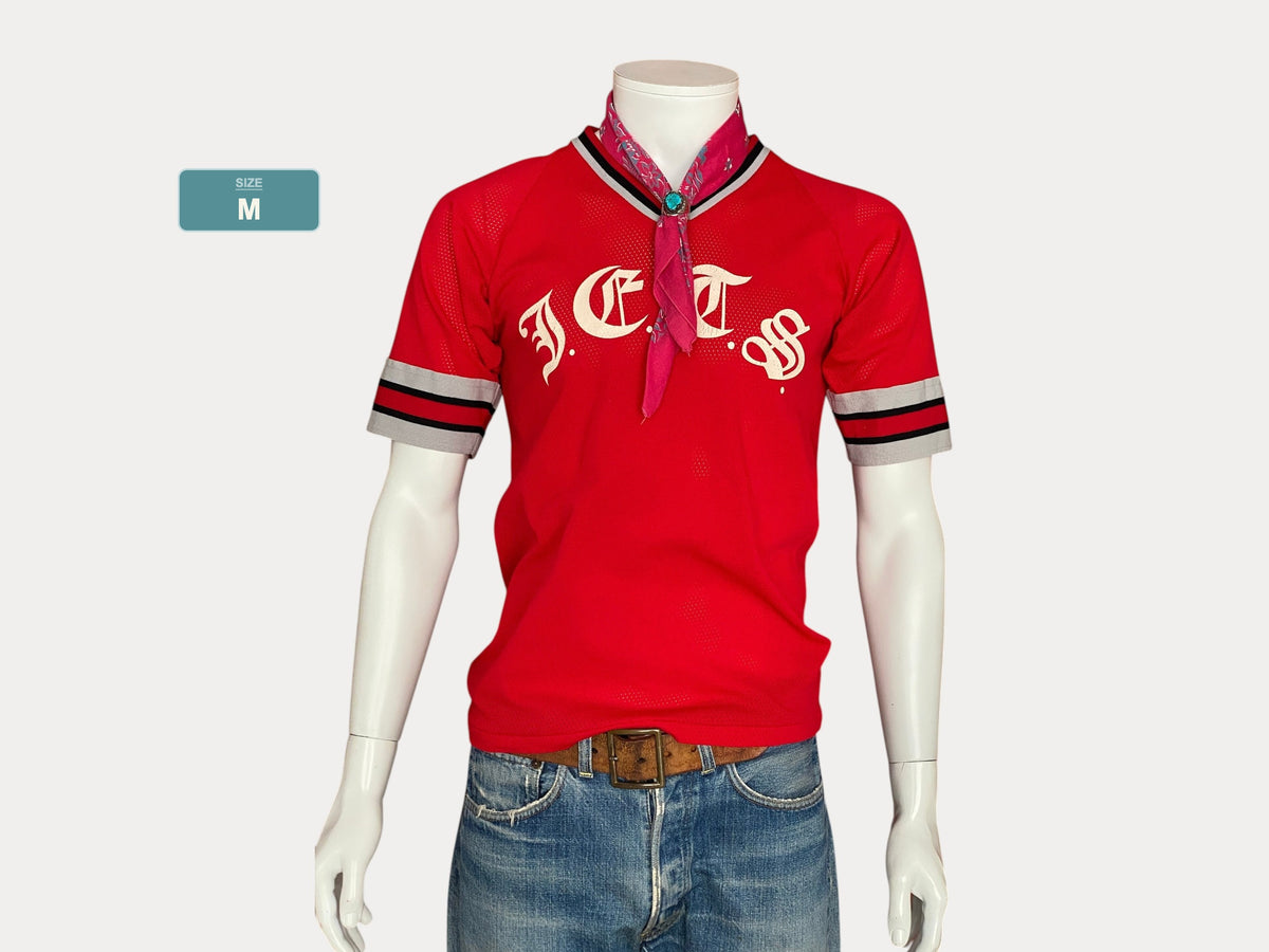 Baseball 80s Vintage Polyester T shirt Size M Made in USA