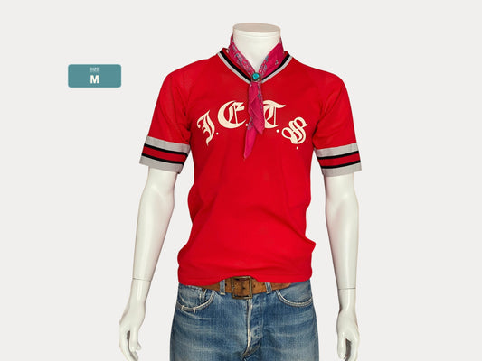 Baseball 80s Vintage Polyester T shirt Size M Made in USA