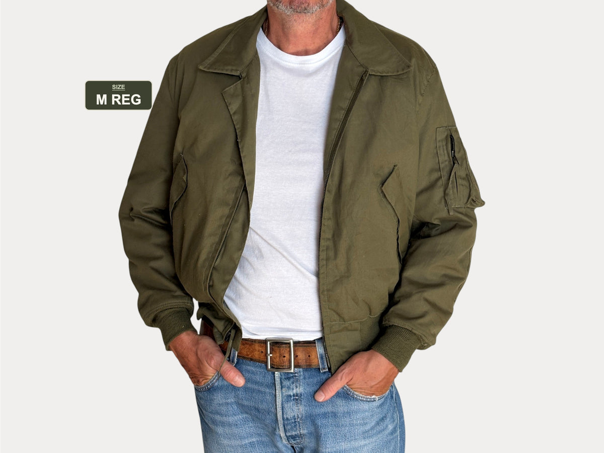 Vintage 1991 US Military CVC Cold Weather Jacket — Aramid/Nomex — Size, Med Reg. Made USA-AJ357 Studio