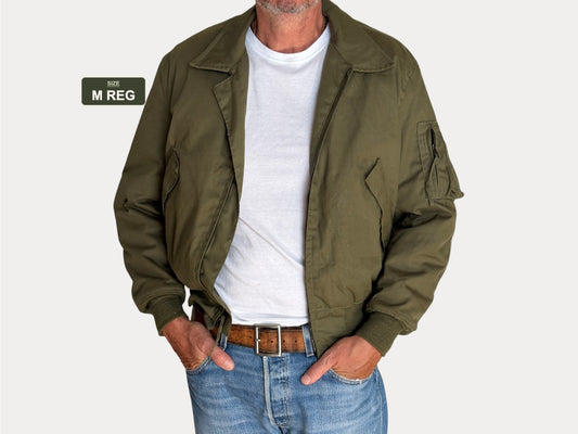 Vintage 1991 US Military CVC Cold Weather Jacket — Aramid/Nomex — Size, Med Reg. Made USA-AJ357 Studio