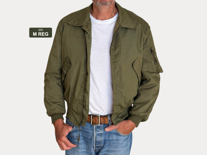 Vintage 1981 US Military CVC Cold Weather Jacket — Aramid/Nomex —  Size, Med Reg. Made USA