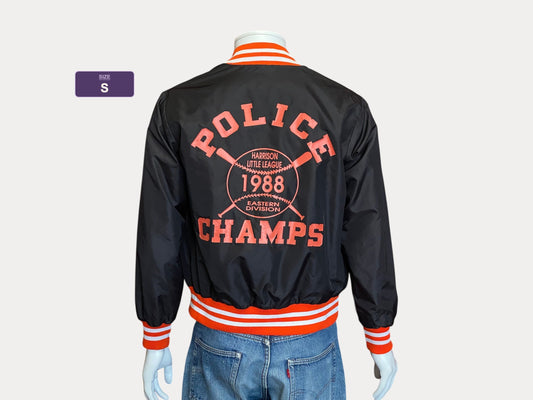 Size S. Made In USA Vintage Nylon Baseball jacket