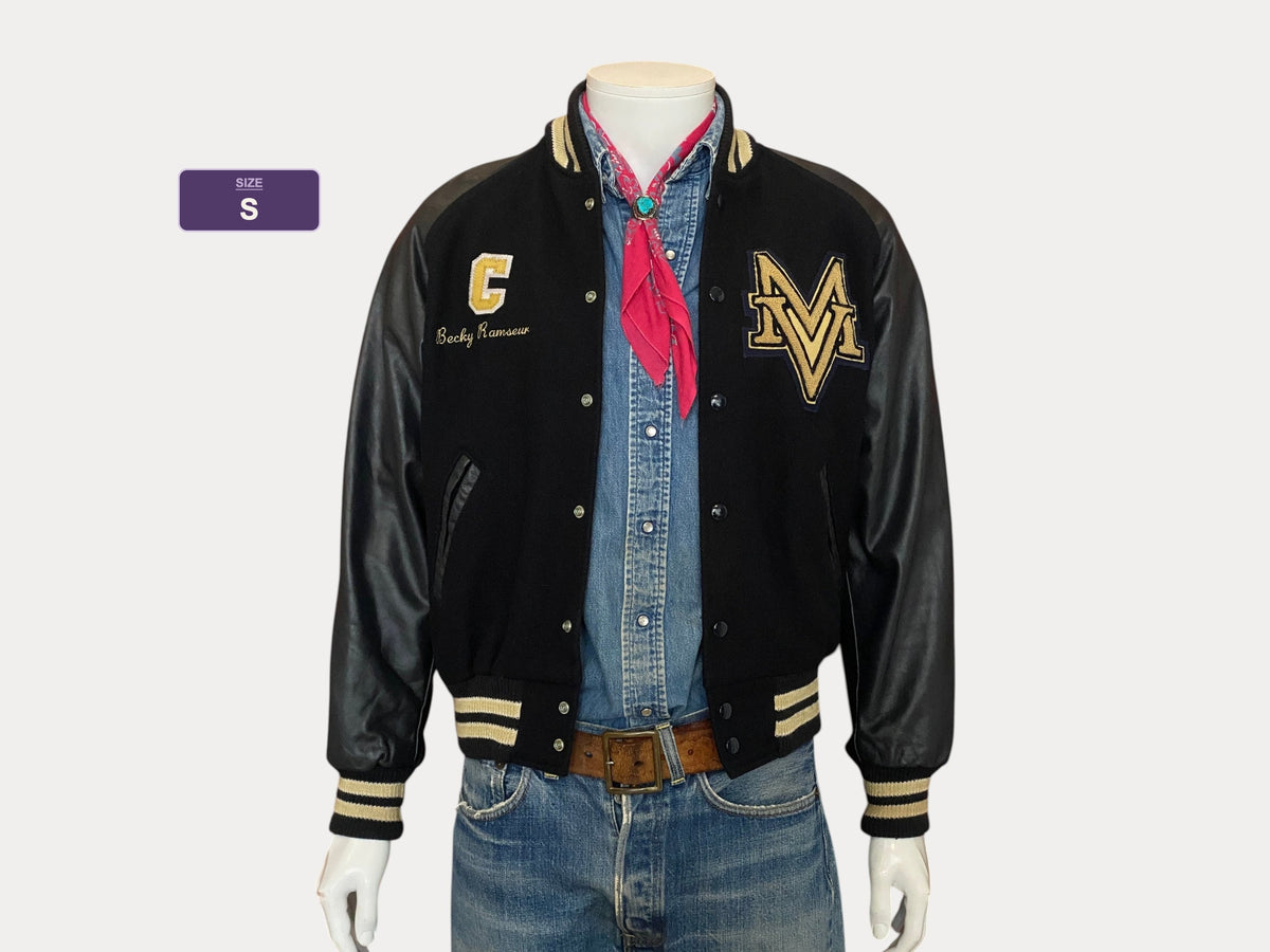 Size S. Vintage Varsity letterman Jacket Made in USA-AJ357 Studio