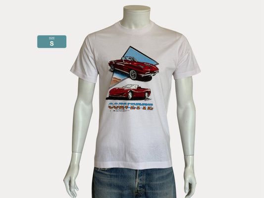 Vintage Single Stitch 80s Corvette T-Shirt – Size Small  – Made in USA