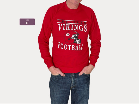 Size S Crew Neck Vikings Football Made In USA By Jerzees