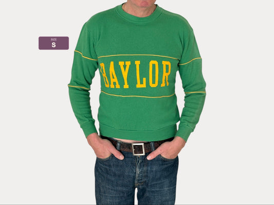 Size S Crew Neck 80s Baylor Made in USA