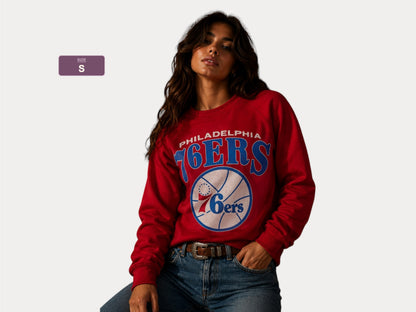 Small. 80s Vintage 76ers sweatshirt Made In USA